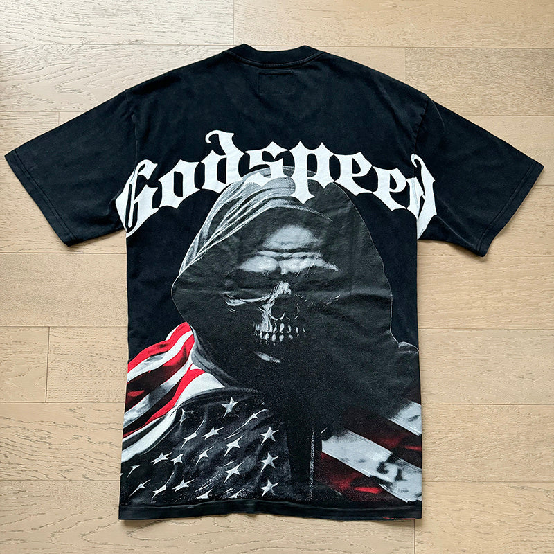 GODSPEED Men's Black L.O.T.F Crew Neck T-Shirt