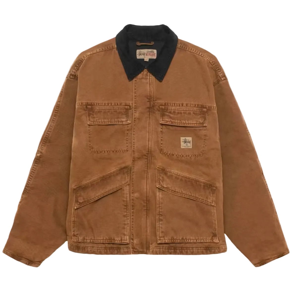 Stussy Washed Canvas Shop Jacket Bronze