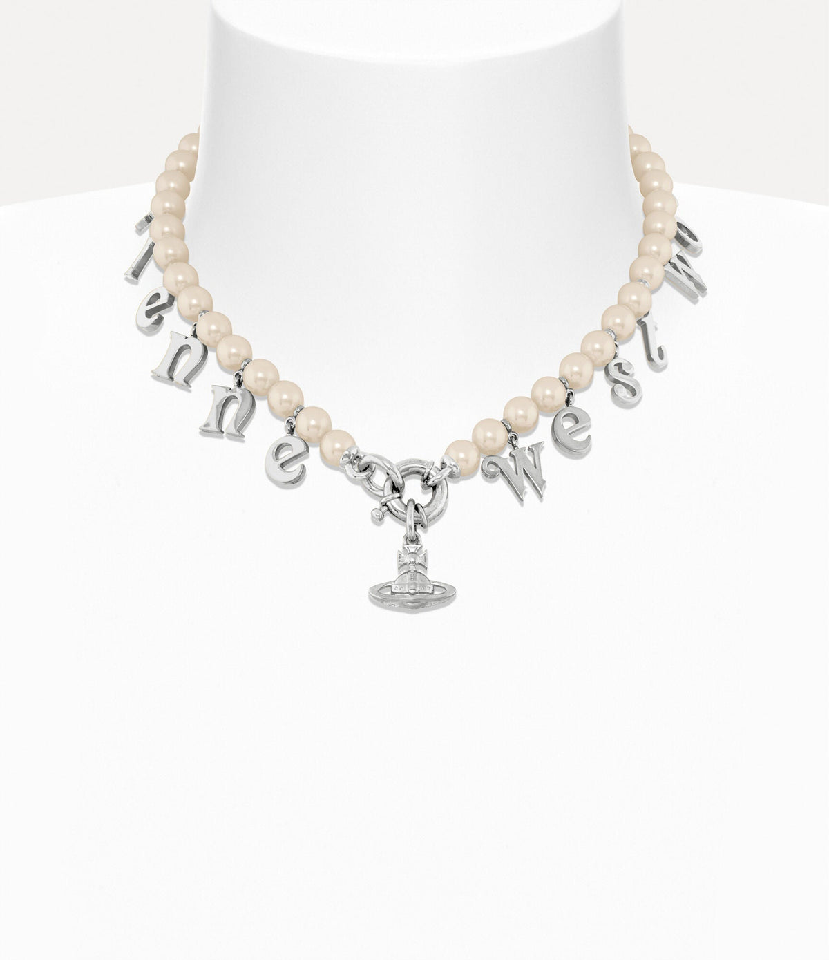 VIVIENNE WESTWOOD Leanne Necklace Brass(Silver)