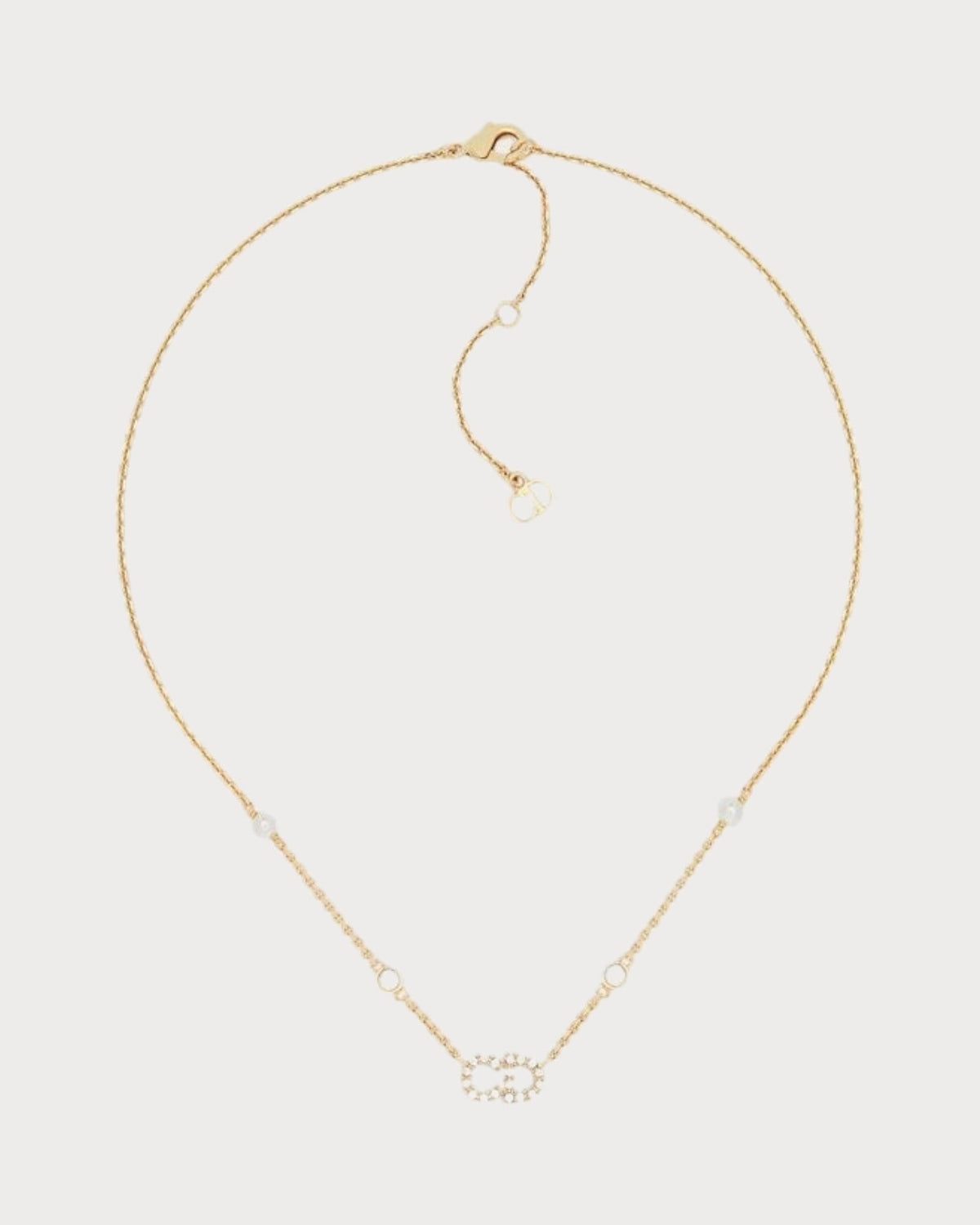 CHRISTIAN DIOR Clair D Lune Necklace Gold-Finish Metal(Gold)