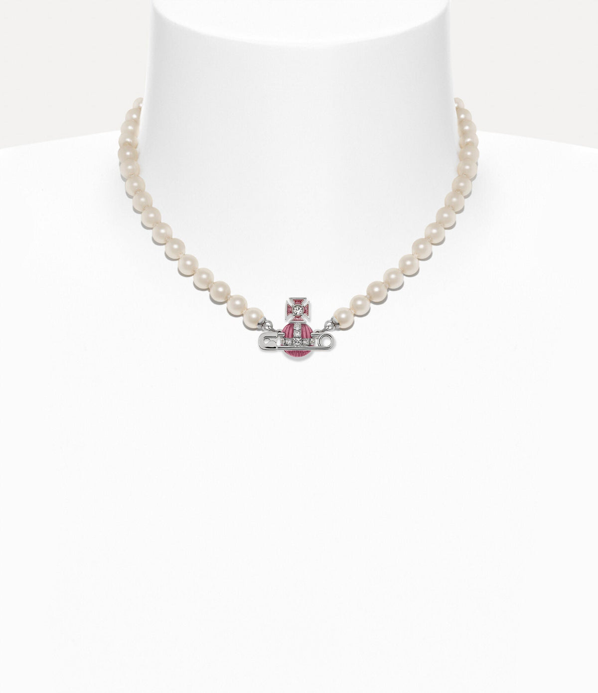 VIVIENNE WESTWOOD Kitty Pearl Necklace Brass(2 Colors)